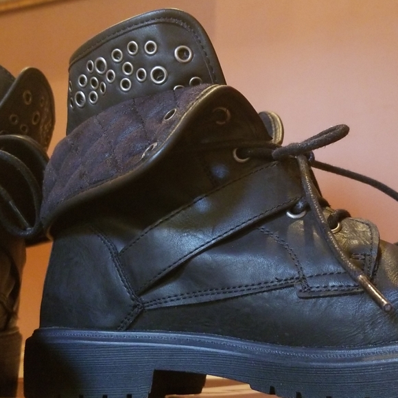 Studded Combat Boots - Picture 3 of 8